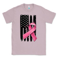 Lilac breast cancer ribbon american flag Classic Tee - MaliasSmallBusiness