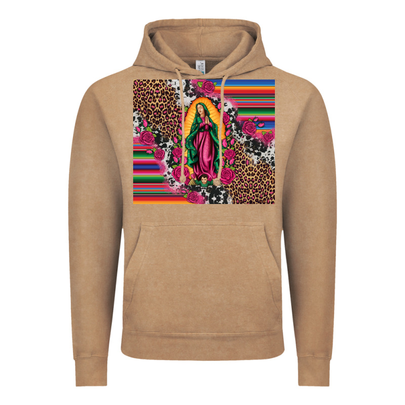 Our Lady Of Guadalupe Serape Background Tumbler Vintage Hoodie by Artiststas | Teevron