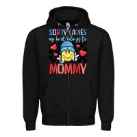 Black sorry ladies my heart belongs to mommy Zipper Hoodie - LillyAllenDesigns