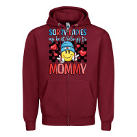 Burgundy sorry ladies my heart belongs to mommy Zipper Hoodie - LillyAllenDesigns