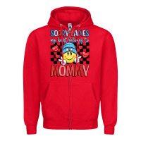 Red sorry ladies my heart belongs to mommy Zipper Hoodie - LillyAllenDesigns