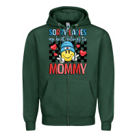 Sports Green sorry ladies my heart belongs to mommy Zipper Hoodie - LillyAllenDesigns
