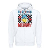 White sorry ladies my heart belongs to mommy Zipper Hoodie - LillyAllenDesigns