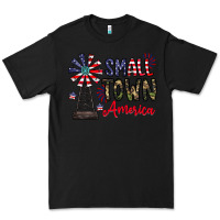 Black small town america Premium Tee - CowhideDigitalArt