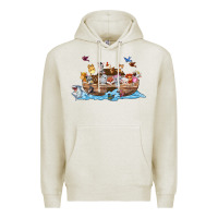 Oatmeal Heather noahs ark Premium Hoodie - texasbilliewilder