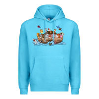 Ocean Blue noahs ark Premium Hoodie - texasbilliewilder