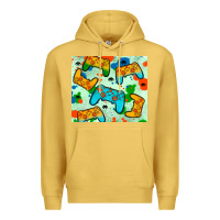 Antique Gold gaming controller Premium Hoodie - JahusDesignShop