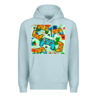 Blue Mist gaming controller Premium Hoodie - JahusDesignShop