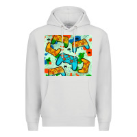 Dove Grey gaming controller Premium Hoodie - JahusDesignShop