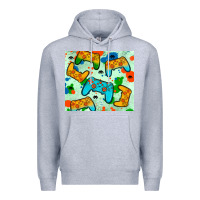 Heather Grey gaming controller Premium Hoodie - JahusDesignShop