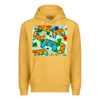 Mustard gaming controller Premium Hoodie - JahusDesignShop