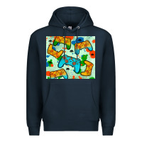 Navy gaming controller Premium Hoodie - JahusDesignShop