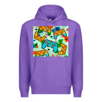 Purple gaming controller Premium Hoodie - JahusDesignShop