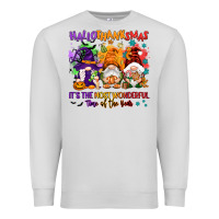 Dove Grey Hallothanksmas it's the most wonderful time of the Premium Sweatshirt - NancyCooperArtShop
