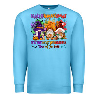 Ocean Blue Hallothanksmas it's the most wonderful time of the Premium Sweatshirt - NancyCooperArtShop