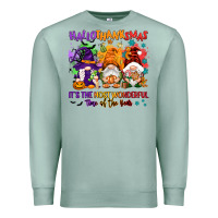 Seafoam Hallothanksmas it's the most wonderful time of the Premium Sweatshirt - NancyCooperArtShop