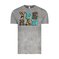 Cloud Rock western sunflowers turquoise leopard yee haw Vintage Tee - BarkalooDesign