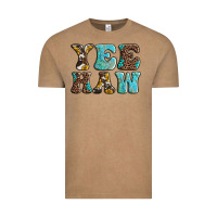 Vintage Coffee western sunflowers turquoise leopard yee haw Vintage Tee - BarkalooDesign