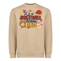 Mushroom it's a softball kinda day Heavyweight Sweatshirt - MaliasSmallBusiness