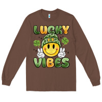 Chestnut lucky vibes Long Sleeve Tee - MaliasSmallBusiness