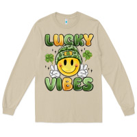 Mushroom lucky vibes Long Sleeve Tee - MaliasSmallBusiness