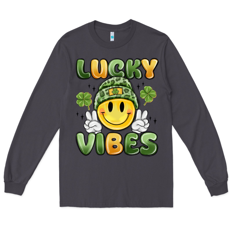 Lucky Vibes Long Sleeve Tee by MaliasSmallBusiness | Teevron