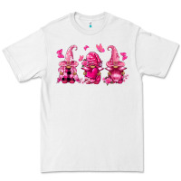 White breast cancer gnomies Premium Tee - FaDigitalArtStudio