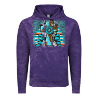 Cloud Purple cross gemstone background Vintage Hoodie - AdoDesignShop