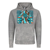 Cloud Rock cross gemstone background Vintage Hoodie - AdoDesignShop