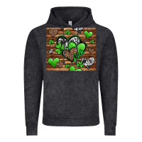 Vintage Black st patricks day hearts Vintage Hoodie - Jasminsmagicworld