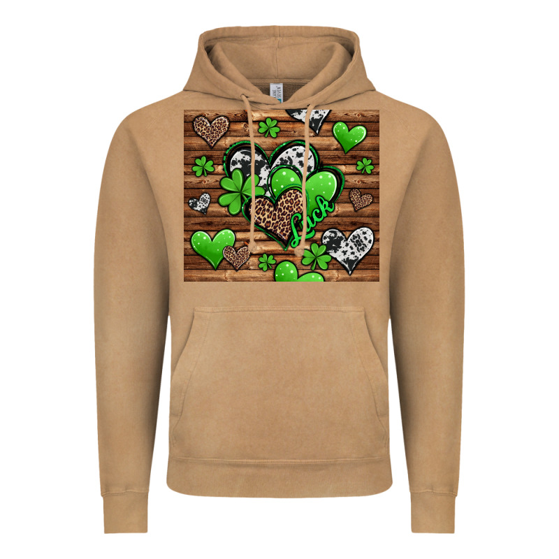 St Patricks Day Hearts Vintage Hoodie by Jasminsmagicworld | Teevron