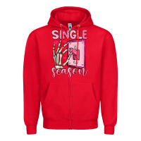 Red single season Zipper Hoodie - LillyAllenDesigns