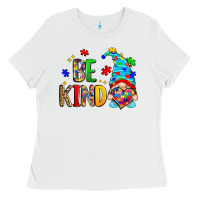 White be kind autism gnome Ladies Tee - Zillion Design Studio