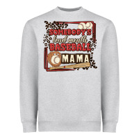 Somebody's Loud Mouth Baseball Mama Heavyweight Sweatshirt | Teevron