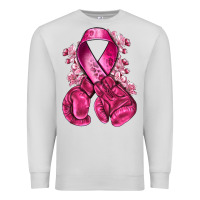 Dove Grey breast cancer with boxing gloves Premium Sweatshirt - NancyCooperArtShop
