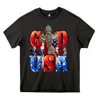 Asphalt God bless the USA  4th of july Heavy Core Tee - CowGirlArtShop