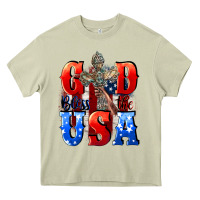 Mossy God bless the USA  4th of july Heavy Core Tee - CowGirlArtShop