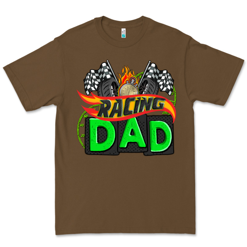 Racing Dad With Racing  Equipment Premium Tee by AdoDesignShop | Teevron