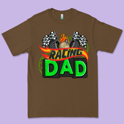 Racing Dad With Racing  Equipment Premium Tee Designed By Adodesignshop