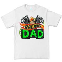 White racing dad with racing  equipment Premium Tee - AdoDesignShop
