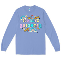 Colony Blue 100 days brighter Long Sleeve Tee - MaliasSmallBusiness