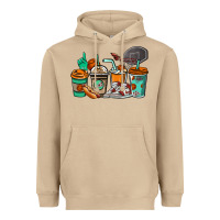 Mushroom Basketball coffee cups Heavyweight Hoodie - NancyCooperArtShop