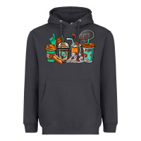 Smoke Basketball coffee cups Heavyweight Hoodie - NancyCooperArtShop