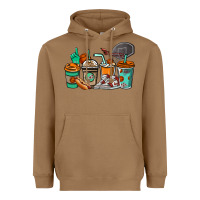 Toasted Coconut Basketball coffee cups Heavyweight Hoodie - NancyCooperArtShop