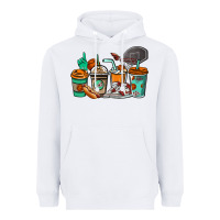 White Basketball coffee cups Heavyweight Hoodie - NancyCooperArtShop