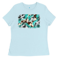 Cowhide Background Western Ladies Tee | Teevron