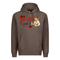 Coffee the hell i wont with sassy pinup cowgirl Premium Hoodie - texasbilliewilder