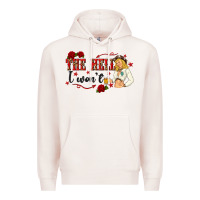 Pale Pink the hell i wont with sassy pinup cowgirl Premium Hoodie - texasbilliewilder