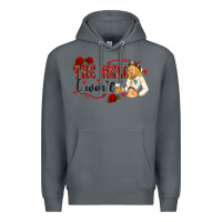 Rock the hell i wont with sassy pinup cowgirl Premium Hoodie - texasbilliewilder
