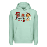 Seafoam the hell i wont with sassy pinup cowgirl Premium Hoodie - texasbilliewilder